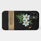 Tulips und Daffodien Personalisierter Name Case-Mate iPhone Hülle (Rückseite (Horizontal))