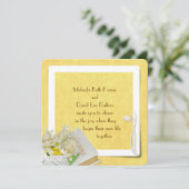 Tulips und Daisies Einladung (Stehend Vorderseite)