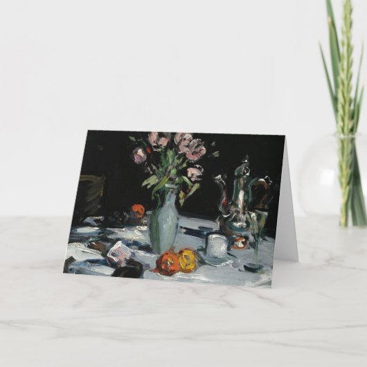 Tulips und ein Kaffeekopf | Samuel John Peploe Karte (Vorderseite)