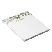 Tulips und Greenery Personalisiert Notepad Notizblock (angewinkelt)