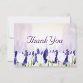 Tulips und Lavender Vielen Dank Karten (Rückseite)