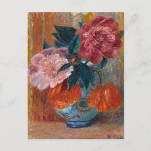 Tulips und Peonies | William James Glackens Postkarte (Vorderseite)