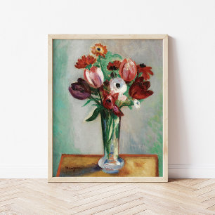 Tulips und Ranunculus   Henri Manguin Poster