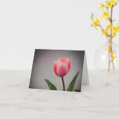 Tulips und Schrift Karte (Gelbe Blume)