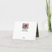 Tulips und Schrift Karte (Rückseite)