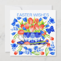 Tulips und Teacup Spring Card