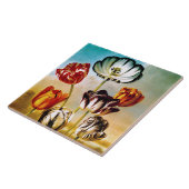 Tulips unter der Himmelsbahn Fliese (Seite)