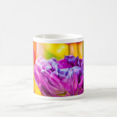 Tulips verzaubern Dunkelrosa Kaffeetasse (Mittel)