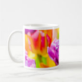 Tulips verzaubern Dunkelrosa Kaffeetasse (Links)