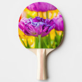 Tulips verzaubern Dunkelrosa Tischtennis Schläger (Vorderseite)