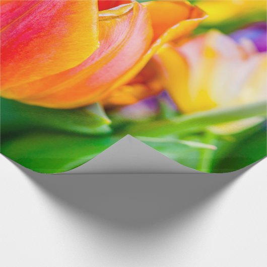 Tulips-Verzauberung Geschenkpapier (Ecke)