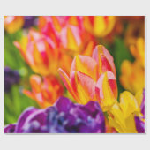 Tulips-Verzauberung Geschenkpapier (Flach)