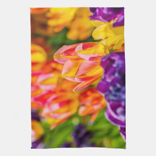 Tulips-Verzauberung Geschirrtuch (Vertikal)