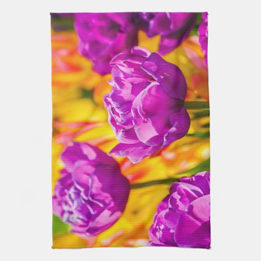 Tulips Verzauberung Violet Küchentuch (Vertikal)