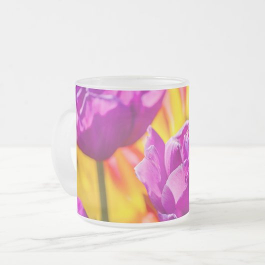 Tulips Verzauberung Violet Mattglastasse (Vorderseite Links)