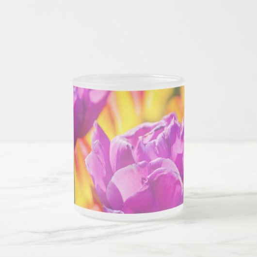 Tulips Verzauberung Violet Mattglastasse (Mittel)