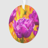 Tulips Verzauberung Violet Ornament (Vorderseite)