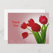 Tulips Vielen Dank Postcard Postkarte (Vorne/Hinten)