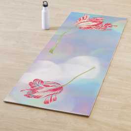Tulips Vintage Blume Yoga Mat Yogamatte