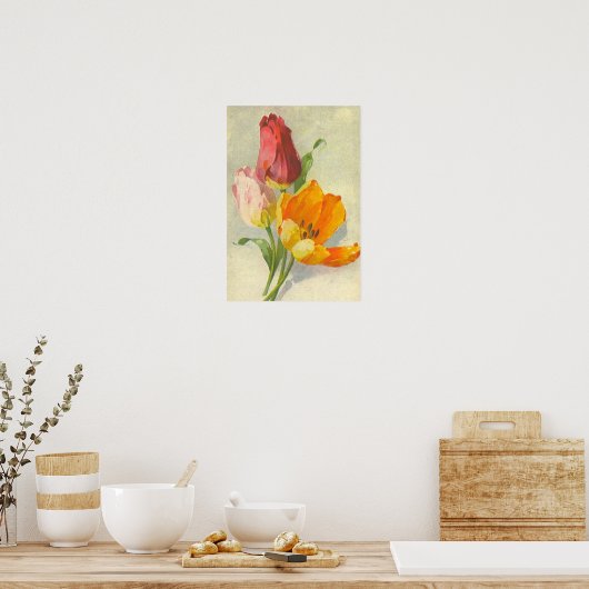Tulips von Catherine Klein Poster (Küche)