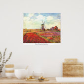 Tulips von Holland von Claude Monet Poster (Küche)