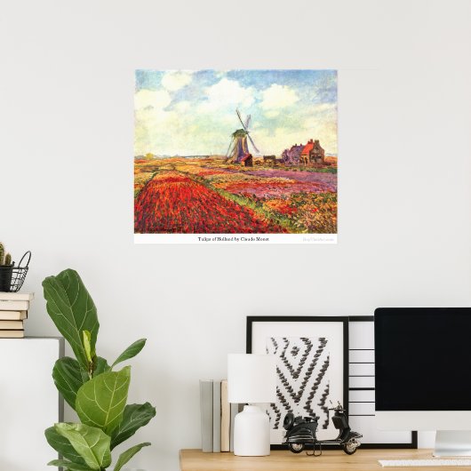 Tulips von Holland von Claude Monet Poster (Heimbüro)
