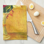 Tulips von Pierre Renoir, Vintager Impressionismus Handtuch (Viertel Falte)