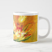 Tulips von Pierre Renoir, Vintager Impressionismus Jumbo-Tasse (Rechts)