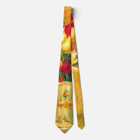 Tulips von Pierre Renoir, Vintager Impressionismus Krawatte (Vorderseite)