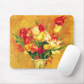 Tulips von Pierre Renoir, Vintager Impressionismus Mousepad (Mit Mouse)
