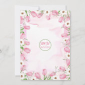 Tulips Wedding Einladung (Rückseite)