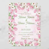 Tulips Wedding Einladung (Vorne/Hinten)