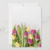 Tulips Wedding Einladung (Rückseite)