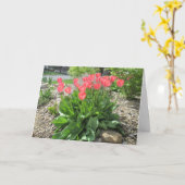 Tulips werden schnell gesund karte (Gelbe Blume)