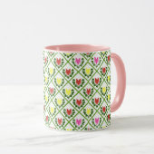 Tulips White Tasse (VorderseiteRechts)