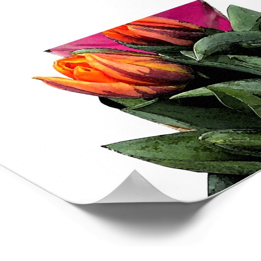 Tulips wieder poster (Ecke)