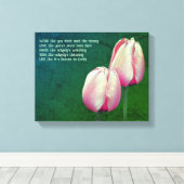 Tulips Work Liebe Dance Live Inspiration Leinwanddruck (Insitu (Holzboden))