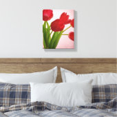 Tulips Wrapped Canvas Print Leinwanddruck (Insitu (Schlafzimmer))