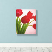Tulips Wrapped Canvas Print Leinwanddruck (Insitu (Holzboden))