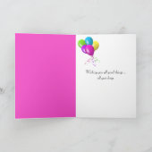 Tulips zum Geburtstag für Tante Karte (Innenseite)