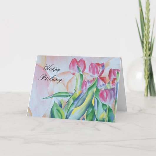 Tulipsmall, HappyBirthday Karte (Vorderseite)