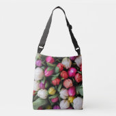 Tulissen Farbige Blume Osterfrühling Tragetaschen Mit Langen Trägern (Vorderseite)