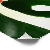 Tulissen in kräftigen Farben Rosa Blumenkunst Poster (Ecke)