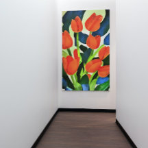 Tulissen in kräftigen Farben Rote Blumen Kunst