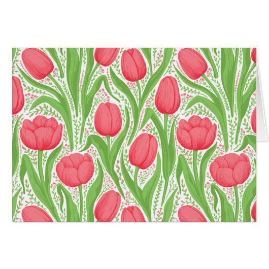 Tulissen in Rot und Grün (Vorderseite (Horizontal))