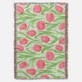 Tulissen in Rot und Grün Decke (Vorderseite Vertikal)