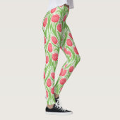 Tulissen in Rot und Grün Leggings (Rechts)