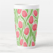 Tulissen in Rot und Grün Milchtasse (Vorderseite)