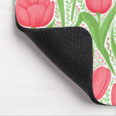 Tulissen in Rot und Grün Mousepad (Ecke)