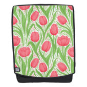 Tulissen in Rot und Grün Rucksack (Vorderseite)